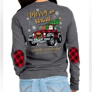 Simply Southern Long Sleeve Christmas Tee Shirt